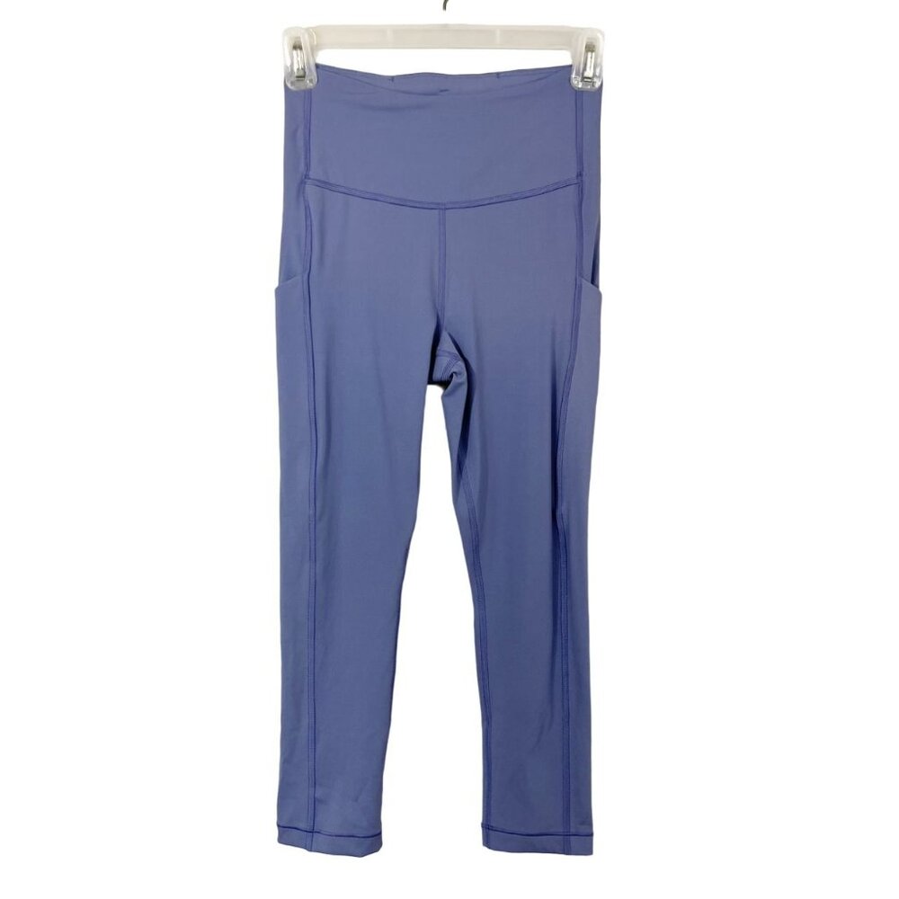Athleta Ultimate Stash Pocket Capri Leggings in Purple -‎ Women's Size XS